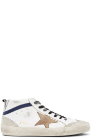 Golden Goose - White Mid Star Sneakers