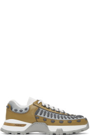 Ermenegildo Zegna - Baskets en cuir kaki Claudio