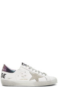 Golden Goose - Baskets blanches et grises Superstar
