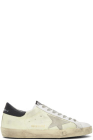 Golden Goose - Yellow & White Superstar Sneakers