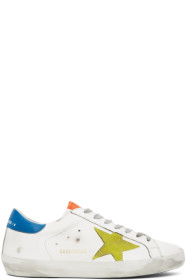 Golden Goose - White & Yellow Superstar Sneakers