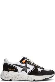 Golden Goose - Black & White Running Sole Sneakers