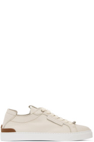 Ermenegildo Zegna - Baskets blanches Ferrara
