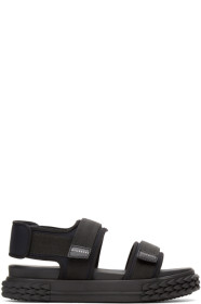 Giuseppe Zanotti - Black Carlito Flat Sandals