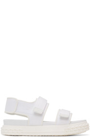 Giuseppe Zanotti - White Carlito Flat Sandals