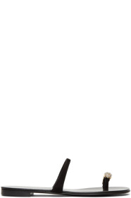 Giuseppe Zanotti - Black Ring Sandals