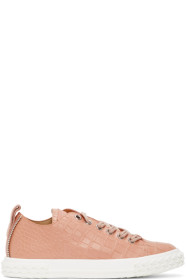 Giuseppe Zanotti - Pink Croc Blabber Sneakers