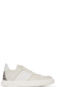 Giuseppe Zanotti - White Croc & Python Mimas Blabber 2.0 Sneakers