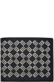 Etro - Portefeuille à motif à logo bleu marine