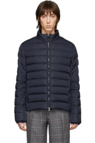 Etro - Blouson en duvet bleu marine Sportswear