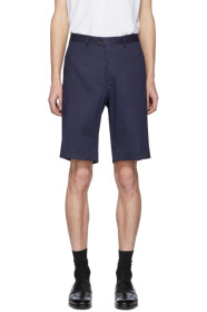 Etro - Short bleu marine Bermuda