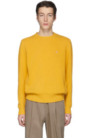 Etro - Yellow Wool Crewneck Sweater