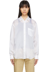 Comme des Garçons Shirt - White Cupro Taffeta Forever Shirt