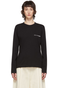 Comme des Garçons Shirt - Black Logo Long Sleeve T-Shirt
