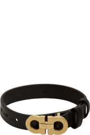 Salvatore Ferragamo - Black Rigato Bracelet