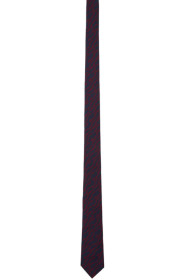 Salvatore Ferragamo - Navy & Red Signa Tie