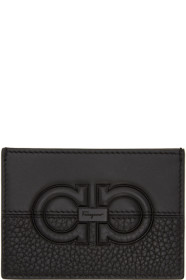 Salvatore Ferragamo - Black Firenze Logo Card Holder
