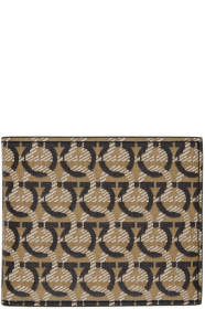 Salvatore Ferragamo - Tan & Black Ganici Wallet