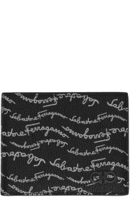 Salvatore Ferragamo - Black Signature Print Wallet