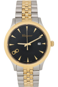 Salvatore Ferragamo - Silver & Gold Duo 40MM Watch