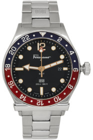 Salvatore Ferragamo - Silver 1898 GMT Watch