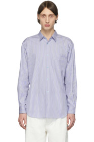 Comme des Garçons Shirt - Blue Striped Poplin Shirt