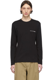 Comme des Garçons Shirt - Black Logo Long Sleeve T-Shirt