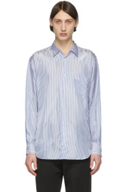 Comme des Garçons Shirt - Blue & White Cupro Shirt