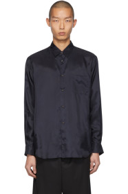 Comme des Garçons Shirt - Navy Taffeta Shirt