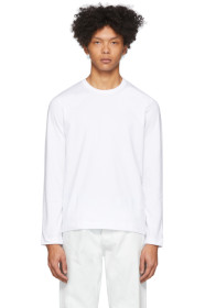 Comme des Garçons Shirt - White Plain Long Sleeve T-Shirt