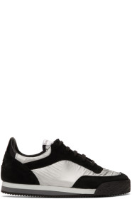 Comme des Garçons Shirt - Black & Silver Spalwart Edition Pitch Low Sneakers