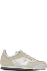 Comme des Garçons Shirt - Off-White & Silver Spalwart Edition Pitch Low Sneakers