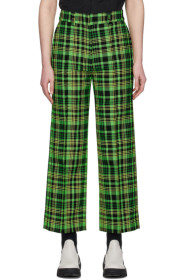 S.R. STUDIO. LA. CA. - Green Check Suit Trousers