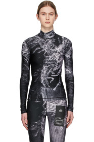 S.R. STUDIO. LA. CA. - Black Fern Fitted Turtleneck