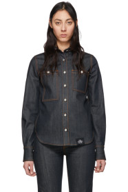 S.R. STUDIO. LA. CA. - Chemise en denim à boutons indigo
