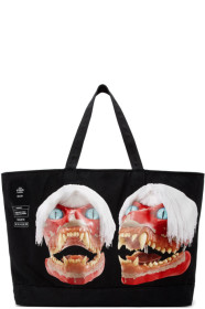 S.R. STUDIO. LA. CA. - Cabas noir ED. 50 Jumbo White Haired Red Skull