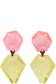 Monies - Pink & Yellow Riley Earrings