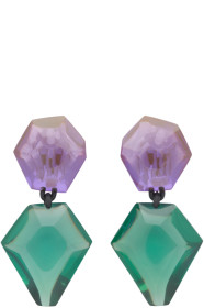 Monies - Purple & Green Riley Earrings