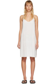 Raquel Allegra - White Simple Slip Dress