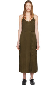 Raquel Allegra - Khaki Simple Slip Dress