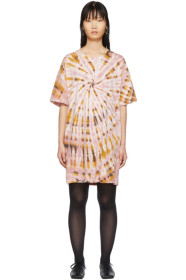 Raquel Allegra - Pink Tie-Dye T-Shirt Dress