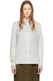 Raquel Allegra - Off-White Sateen Everyday Blouse