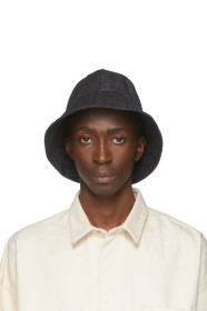 Jil Sander+ - ネイビー デニム バケット ハット