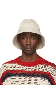 Jil Sander+ - オフホワイト デニム バケット ハット