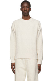 Jil Sander+ - Pull en maille blanc cassé