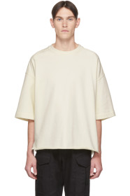 Jil Sander+ - オフホワイト スリークオーター スリーブ スウェットシャツ