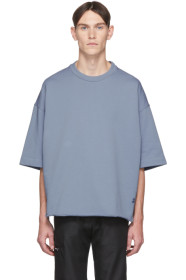 Jil Sander+ - ブルー スリークォーター スリーブ スウェットシャツ