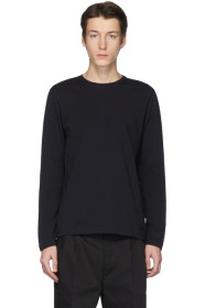 Jil Sander+ - ネイビー ジャージ ロング スリーブ T シャツ