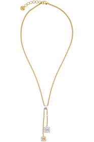 Givenchy - Gold & Silver Two-Tone 4G Pendant Necklace