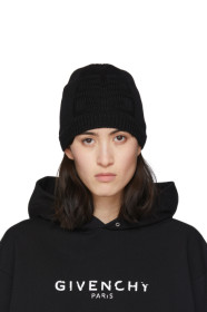Givenchy - Black Knit 4G Beanie